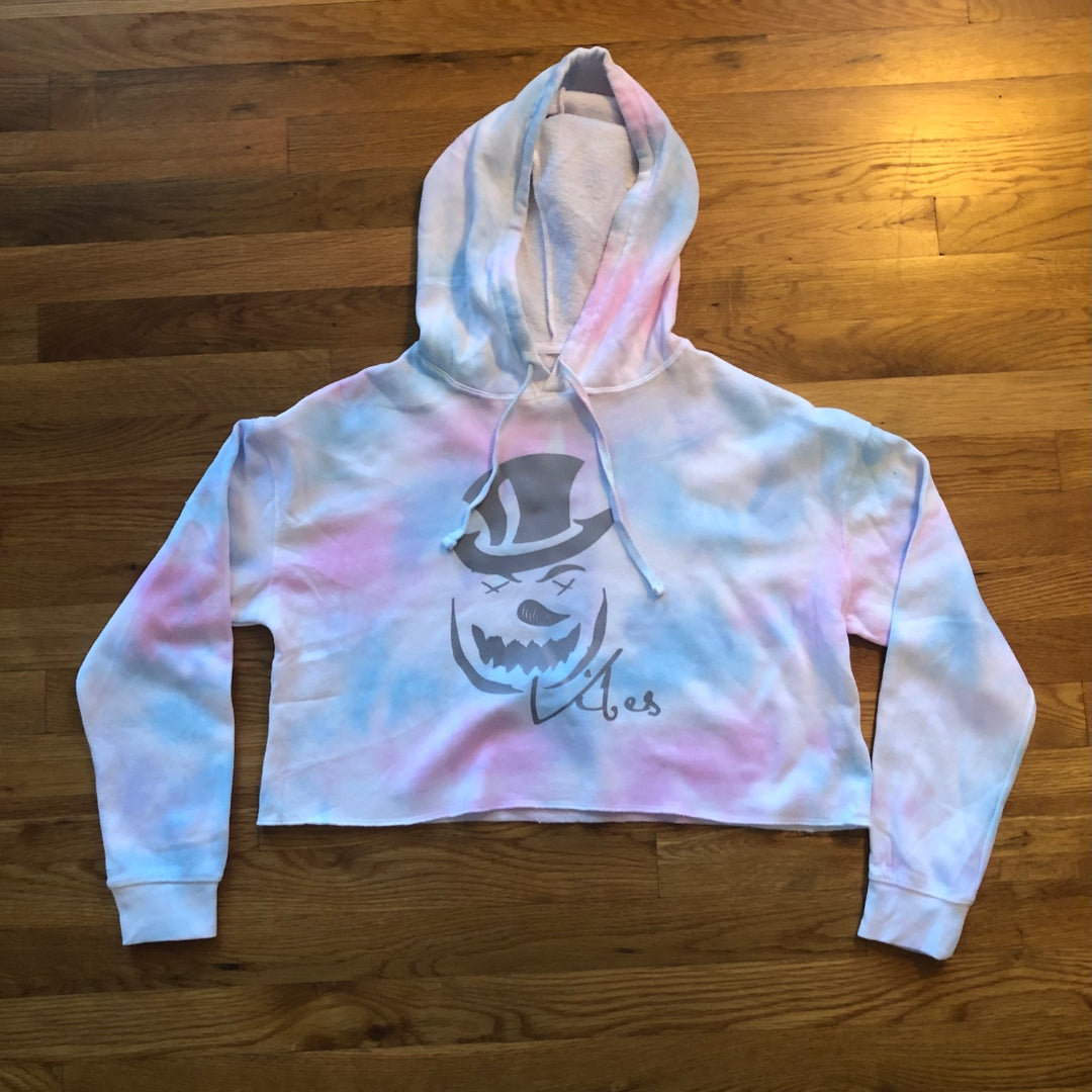 CROP HOODIE - Tie Die - Women's