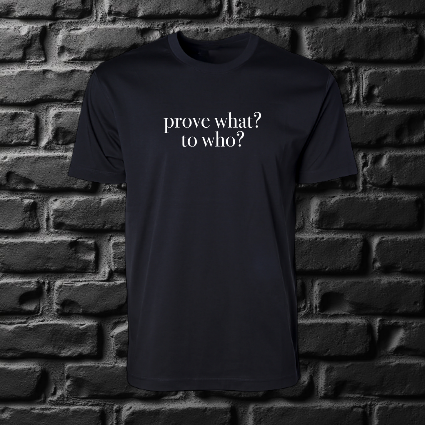 prove what? to who? Tee
